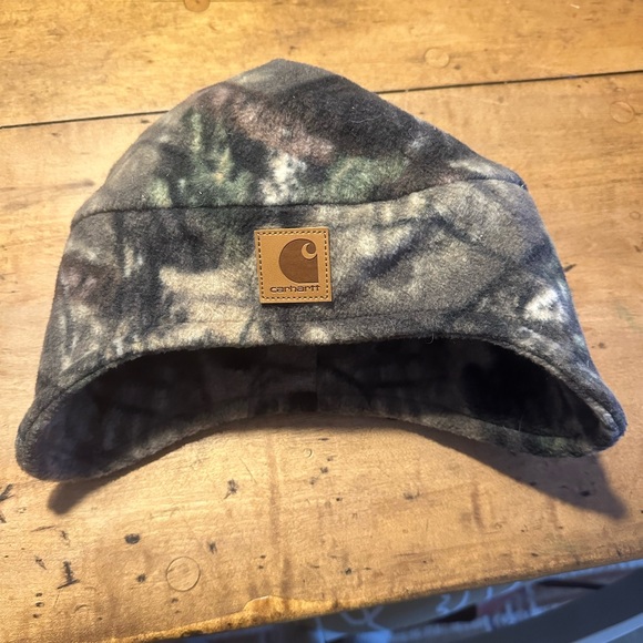 Carhartt small unisex Camo Fleece Hat new without tags - Picture 3 of 4